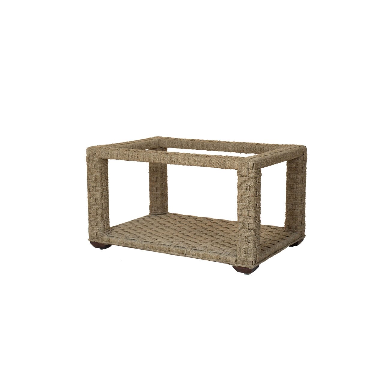 Ayla Open-Frame Rattan Table