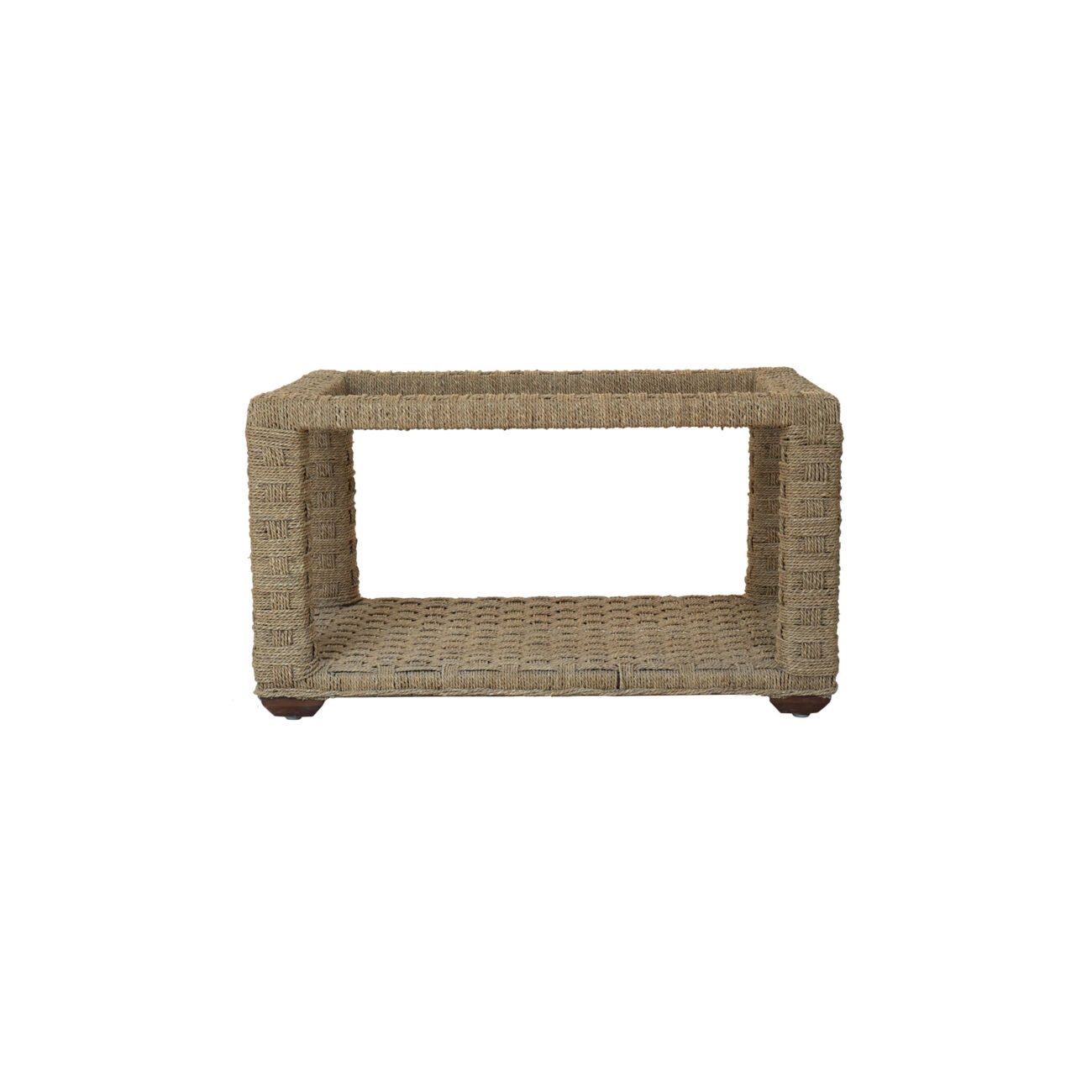 Ayla Open-Frame Rattan Table - Image 2