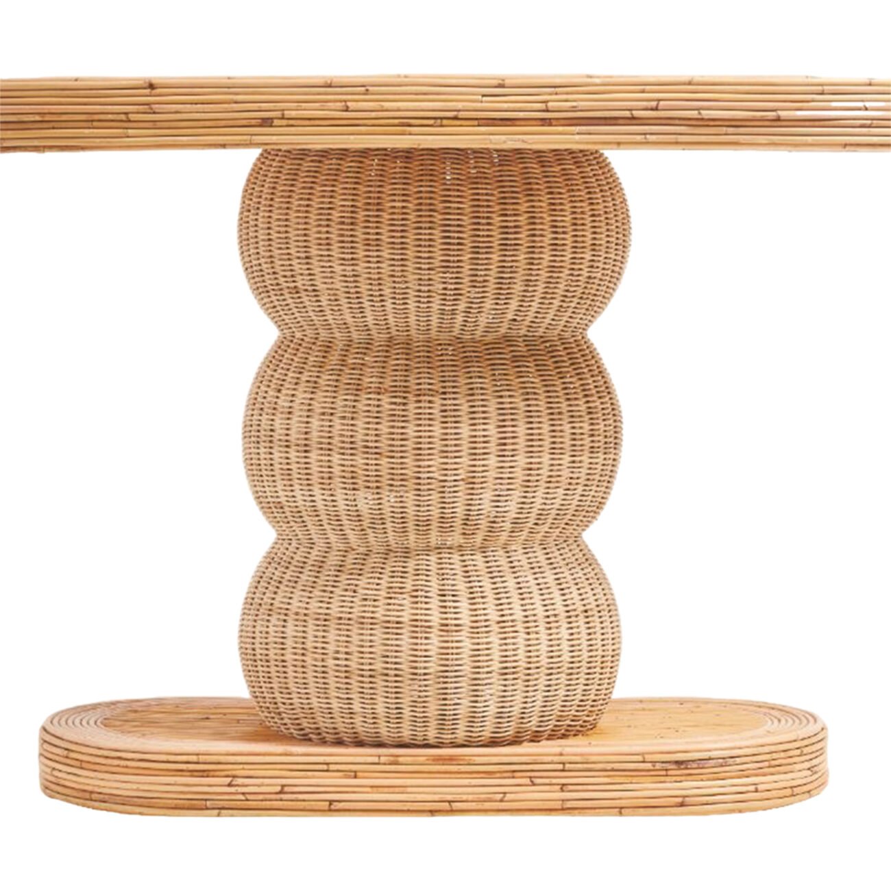 Tavo Tiered Rattan Table - Image 3